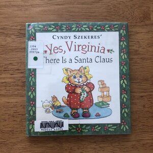 1997 Cyndy Szekeres' Yes, Virginia There is a Santa Claus HC DJ Gift Book Size